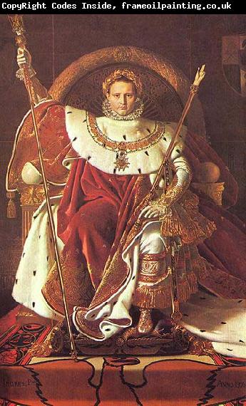 Jean Auguste Dominique Ingres Napoleon on his Imperial throne
